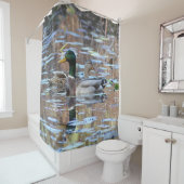 Mallardeeenpaar Douchegordijn (In situ)