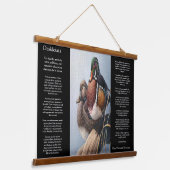 Mallardeenden in water DESIDERATA Hangend Wandkleed (Gebogen)