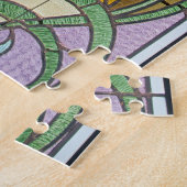 Mallardeenden van Glas in lood Legpuzzel (Zijkant)