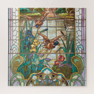 Mallardeenden van Glas in lood Legpuzzel
