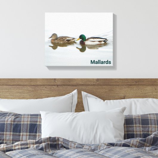 Mallards Canvas Afdruk (Insitu (Slaapkamer))