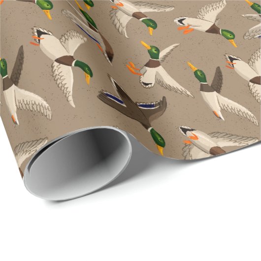 Mallards Gift Wrap Kraft Cadeaupapier (Rol Hoek)
