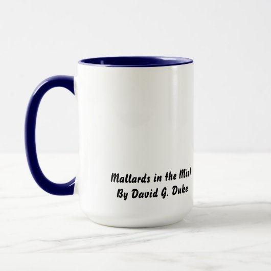 Mallards in de mist mok (Links)
