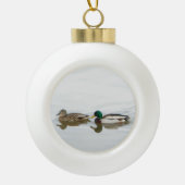 Mallards Keramische Bal Ornament (Voorkant)