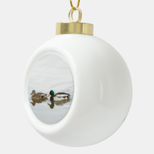 Mallards Keramische Bal Ornament (Rechts)