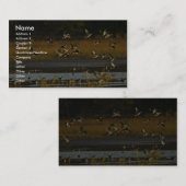 Mallards uit water visitekaartje (Voorkant / Achterkant)