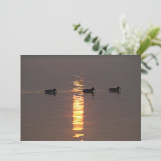 Mallards uitnodiging (Staand voorkant)