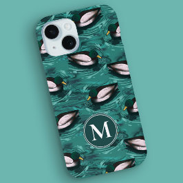 Mallards Zwemmen in het waterpatroon iPhone 15 Case