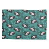 Mallards Zwemmen in het waterpatroon Kussensloop (Achterkant)