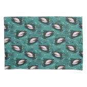 Mallards Zwemmen in het waterpatroon Kussensloop (Voorkant)