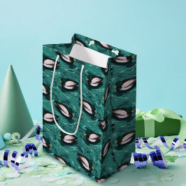 Mallards Zwemmen in het waterpatroon Medium Cadeauzakje