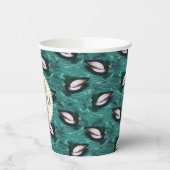 Mallards Zwemmen in het waterpatroon Papieren Bekers (Links)