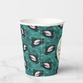 Mallards Zwemmen in het waterpatroon Papieren Bekers (Rechts)