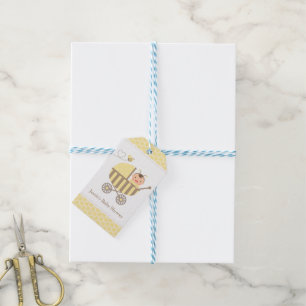 Malle Bijwagen Baby Shower Labels Cadeaulabel