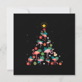 Malle Flamingo Kerstboom Kaart (Voorkant)
