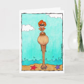 Malle grappige zwangerschaps baby shower felicitat kaart (Voorkant)