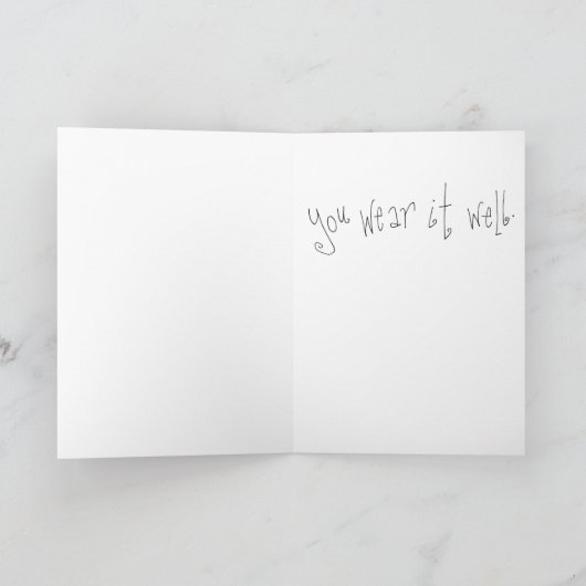 Malle grappige zwangerschaps baby shower felicitat kaart (Binnen)