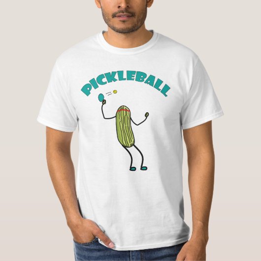Malle Pickle speelt Pickleball T-shirt (Voorkant)