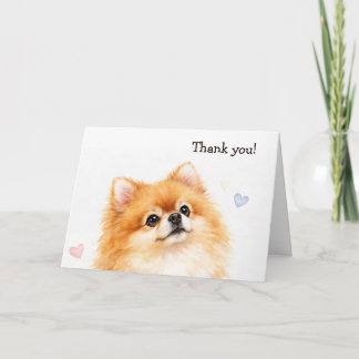 Malle Pommer Pomeranian Hond Bedankkaartjes Kaart