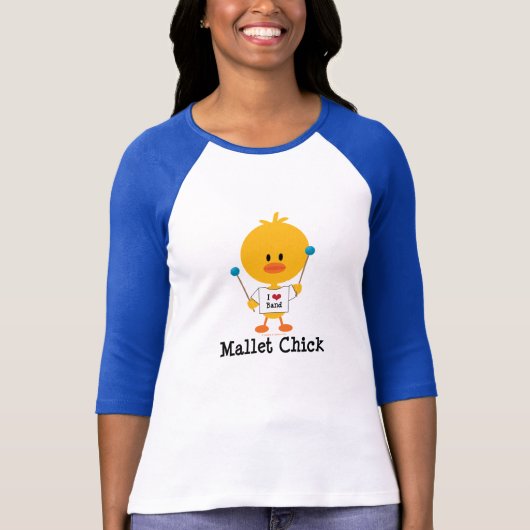 Mallet Chick Raglan T-shirt (Voorkant)