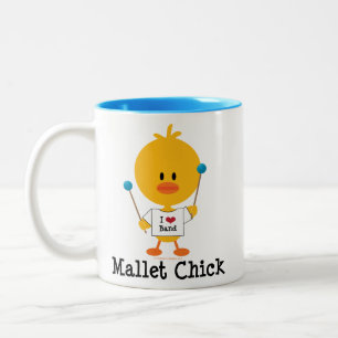 Mallet Chick Travel Mug Tweekleurige Koffiemok