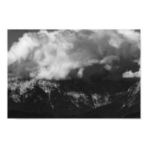 Malletberg onderaan wolken