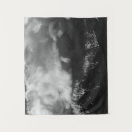 Malletberg onderaan wolken wandkleed