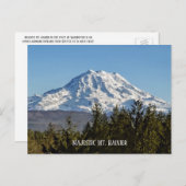 Malletberg Rainier, prachtige Mt. Washington Briefkaart (Voorkant / Achterkant)