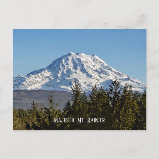 Malletberg Rainier, prachtige Mt. Washington Briefkaart (Voorkant)