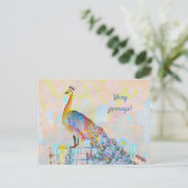 Malletsnat op een hek - abstract briefkaart (Staand voorkant)