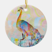 Malletsnat op een hek - abstract keramisch ornament (Voorkant)