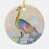 Malletsnat op een hek - abstract keramisch ornament (Achterkant)