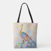 Malletsnat op een hek - abstract tote bag (Achterkant)
