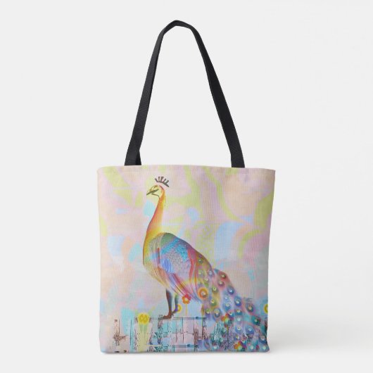 Malletsnat op een hek - abstract tote bag (Achterkant)