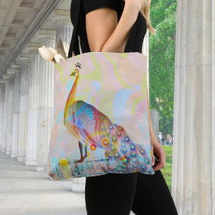 Malletsnat op een hek - abstract tote bag
