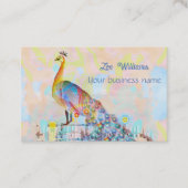 Malletsnat op een hek - abstract visitekaartje (Voorkant)