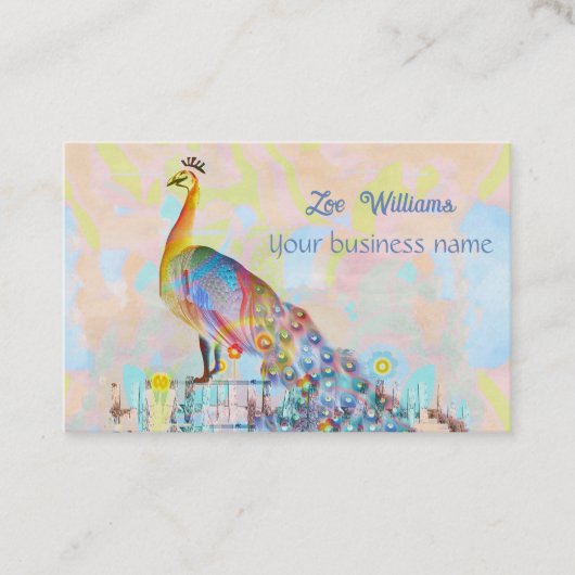 Malletsnat op een hek - abstract visitekaartje (Voorkant)