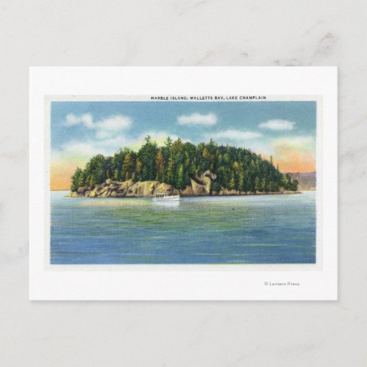 Malletts Bay Uitzicht Marble Island Briefkaart (Voorkant)