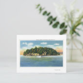 Malletts Bay Uitzicht Marble Island Briefkaart (Staand voorkant)