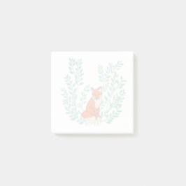 Malletvos in mooie botanische baard post-it® notes