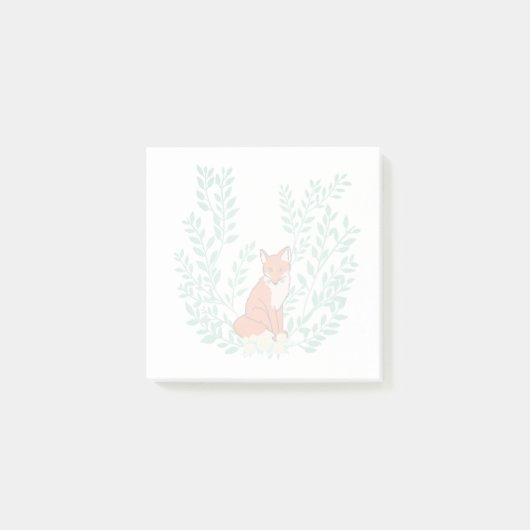 Malletvos in mooie botanische baard post-it® notes (Voorkant)