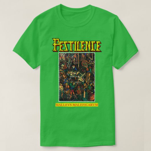 Mallevs Maleficarvm y Pestilence Old School Thrash T-shirt (Design voorkant)