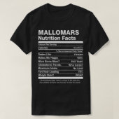 Mallomars Nutrition Facts Funny  T-shirt (Design voorkant)
