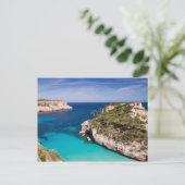 Mallorca - briefkaart van het strand van Cala des  (Staand voorkant)