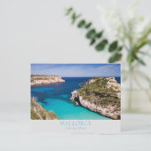 Mallorca - Cala des Moro with text postcard Briefkaart (Staand voorkant)