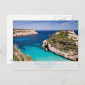 Mallorca - Cala des Moro with text postcard Briefkaart (Voorkant / Achterkant)