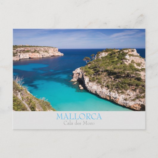 Mallorca - Cala des Moro with text postcard Briefkaart (Voorkant)