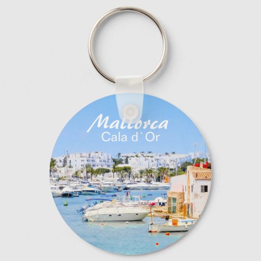 Mallorca Cala d'Or Souvenir Sleutelhanger (Voorkant)