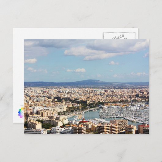 Mallorca cityscape briefkaart (Voorkant / Achterkant)
