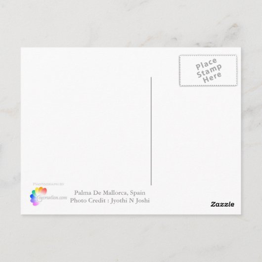 Mallorca cityscape briefkaart (Achterkant)